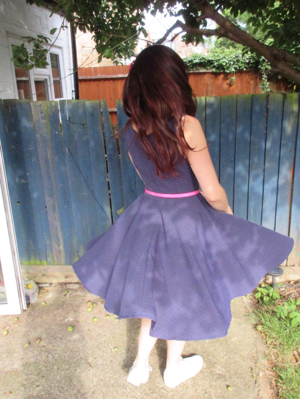 Home made pattern with circle skirt