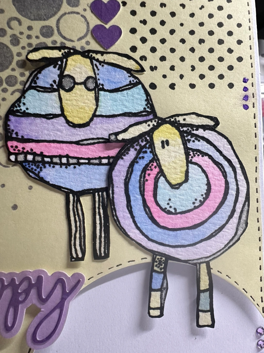 Handmade Sheep Card